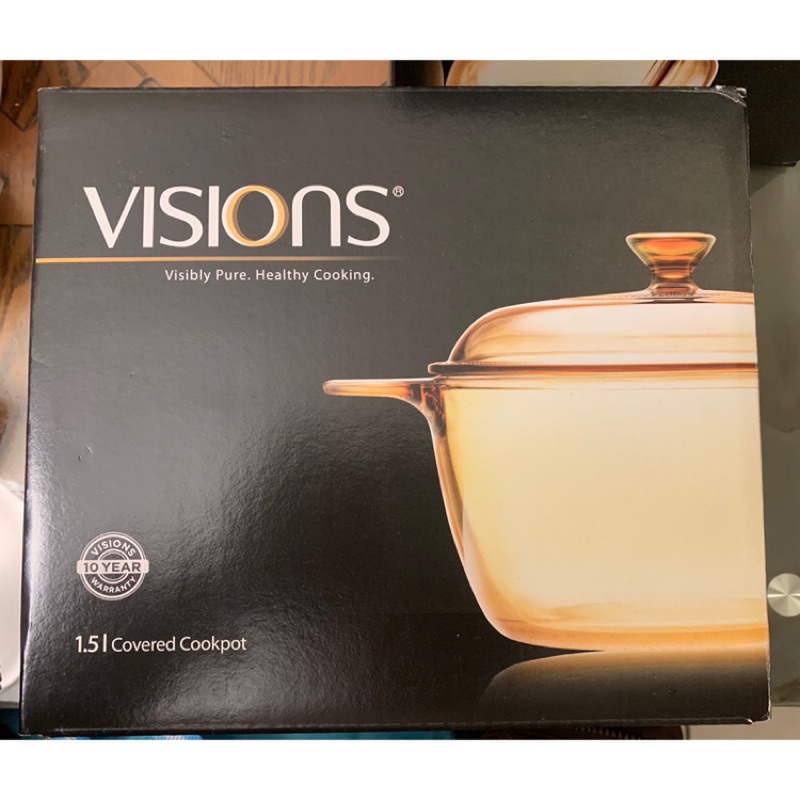 美國康寧 Visions 1.5L 晶彩透明鍋（全新未拆）