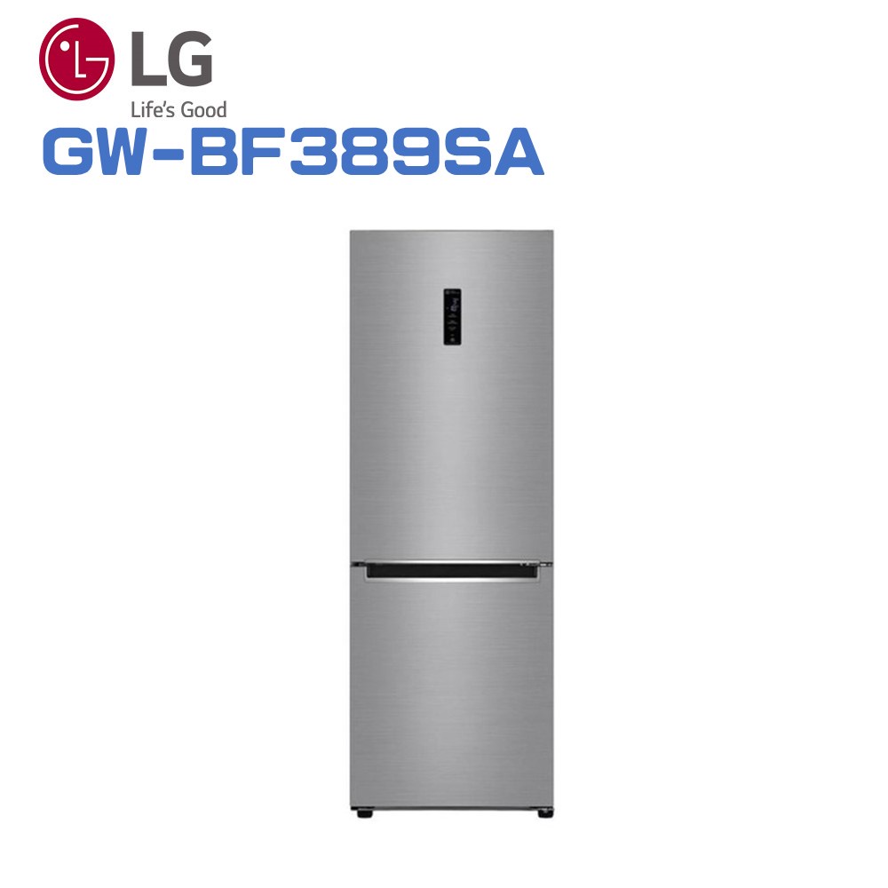 ✿聊聊最便宜✿全台配裝✿全新未拆箱 GW-BF389SA【LG樂金】343L雙門美型冰箱 晶鑽格紋銀