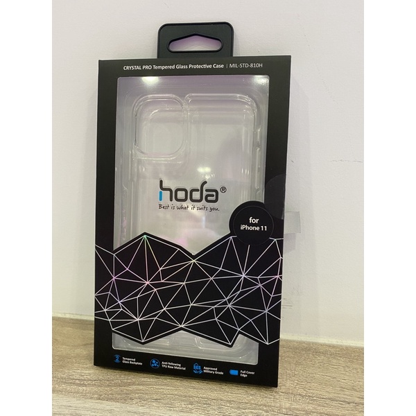 Hoda好貼 晶石玻璃軍規防摔耐衝擊保護手機殼iPhone 11