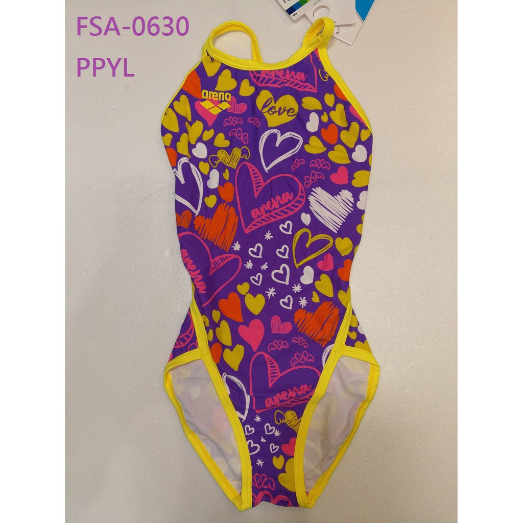 【ARENA+游泳多多】 ARENA  練習款泳衣FSA-0630 彩虹標 尺寸:S,M 泳裝