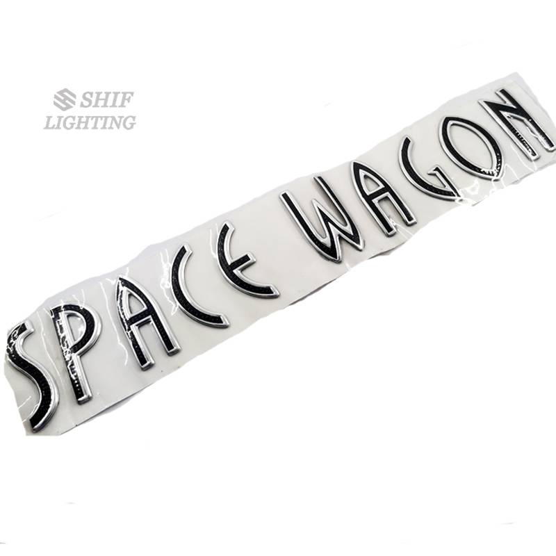 MITSUBISHI 1 x ABS SPACE WAGON 字母汽車汽車裝飾標誌徽章貼紙貼花替換三菱