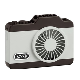 日本直送 [Toffy] 復古相機風扇 FN04 手持風扇 小風扇 頸下/桌面 2WAY USB 可充電 露營 節日 #1
