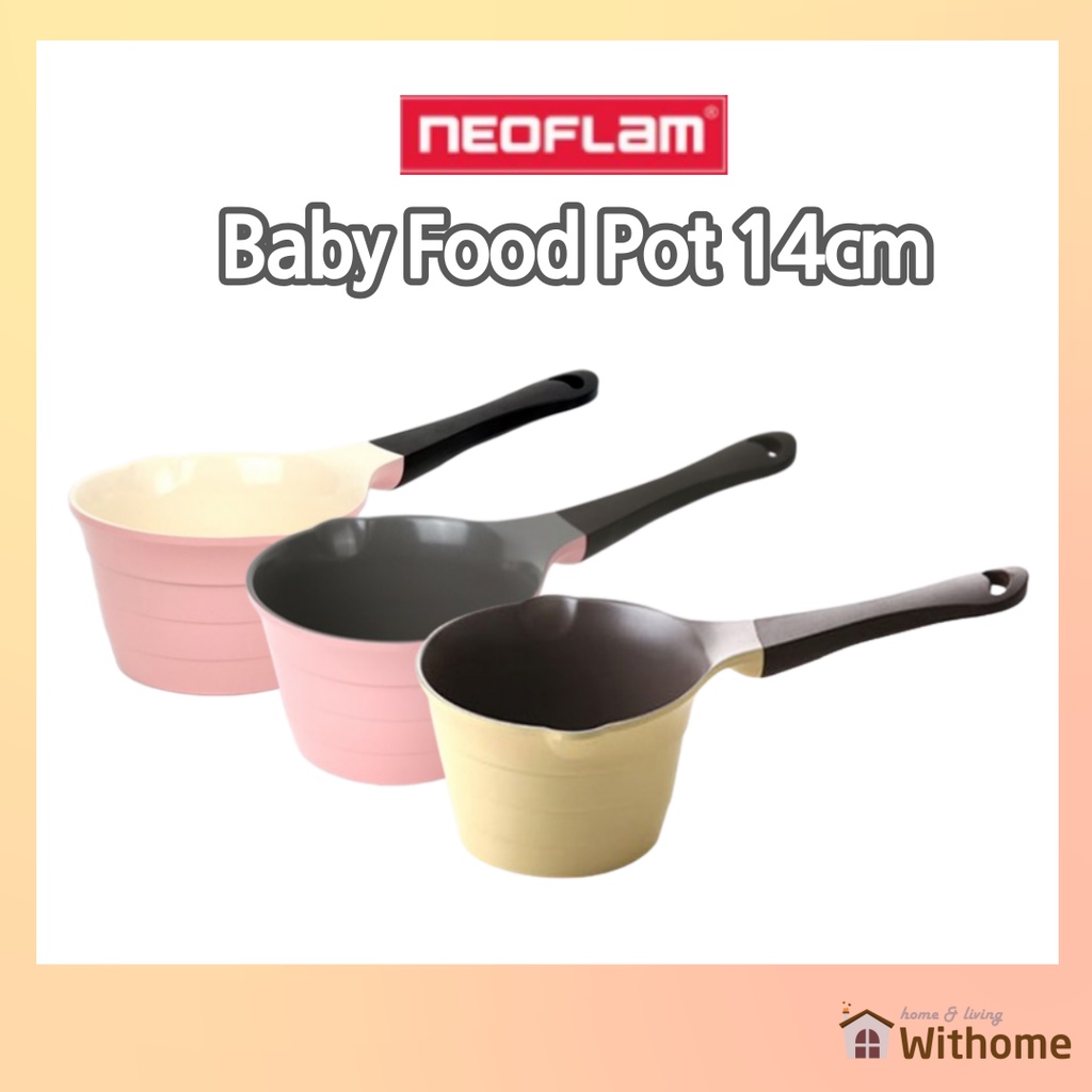 [Neoflam] 韓國暢銷ecolon嬰兒食品塗層鍋14cm (3colors) / 牛奶鍋 / 醬鍋