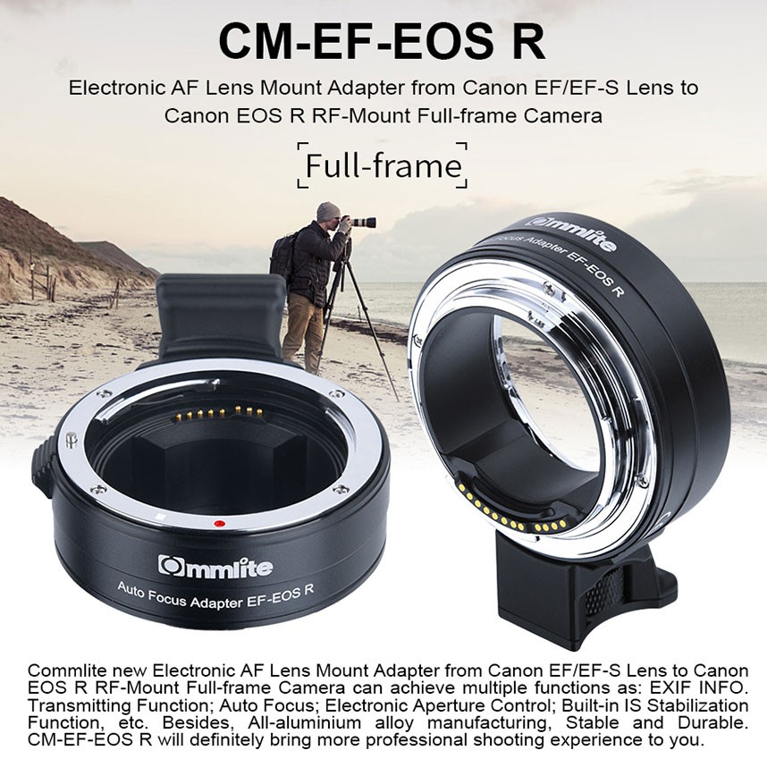 【控光後衛】 Commlite CM-EF-EOSR佳能EF/EF-S鏡頭 轉EOS R機身接環