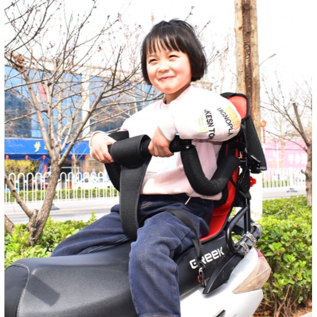 【新品特惠】電瓶車摩托車兒童座椅後置安全小孩寶寶電動踏板車大電車座椅雨棚