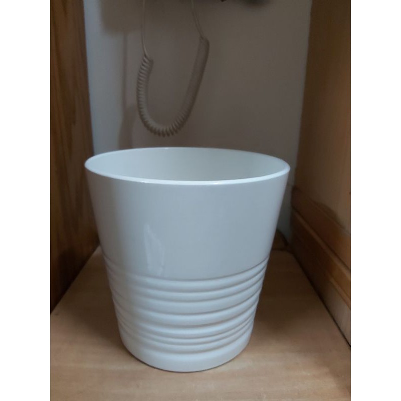 全新ikea 純白橫條紋花器盆栽歐洲花藝 蝦皮購物
