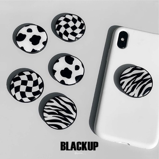 ❝全現貨24小時內寄出❞ 韓國代購 BLACKUP 圓形 手機支架 乳牛 斑馬🐄🦓 氣囊 手機殼 wiggle 文創
