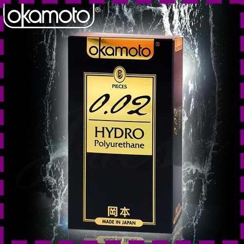 【情趣小舖】Okamoto 日本岡本-0.02 HYDRO水感勁薄保險套( 6片裝 )