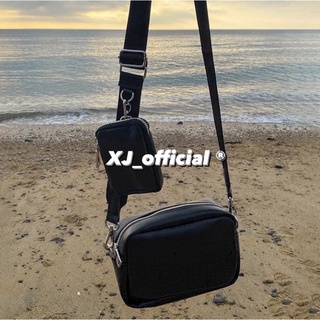 [ XJ_official ] -🇰🇷- 韓國 ASCLO 皮革 設計 三合一 皮革 小包 相機包 腰包