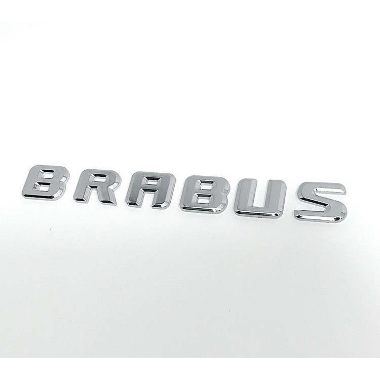 JR-佳睿精品 Benz 賓士 BRABUS E-Class W210 電鍍銀 後廂 尾門 字體 字貼 車標