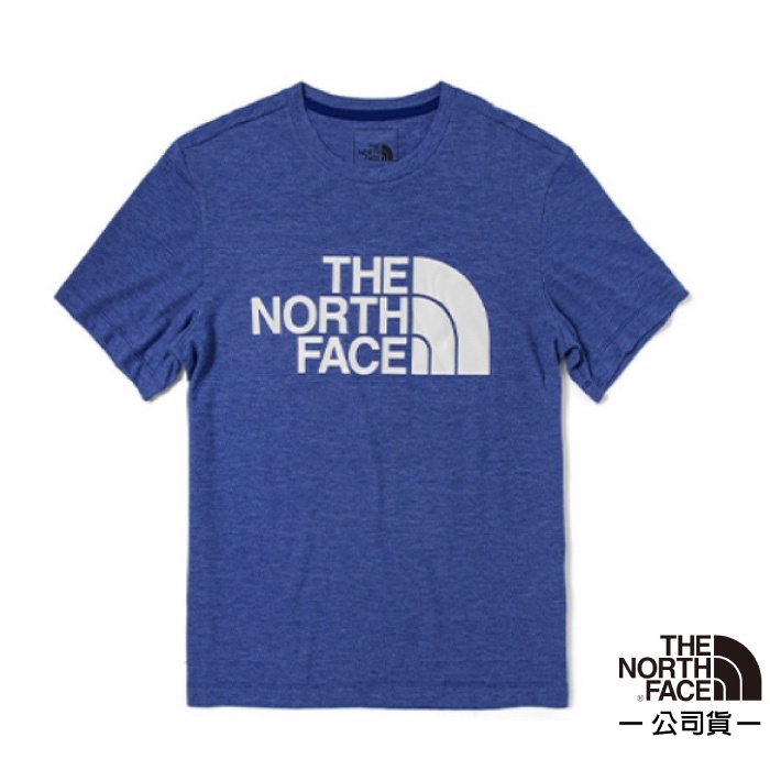 【美國 The North Face】男款閃電快乾短袖吸濕排汗衣FlashDry /特價85折/電光藍_4UAL