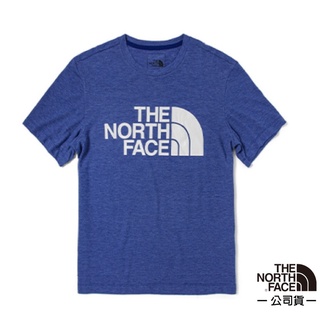 【美國 The North Face】男款閃電快乾短袖吸濕排汗衣FlashDry /特價85折/電光藍 4UAL