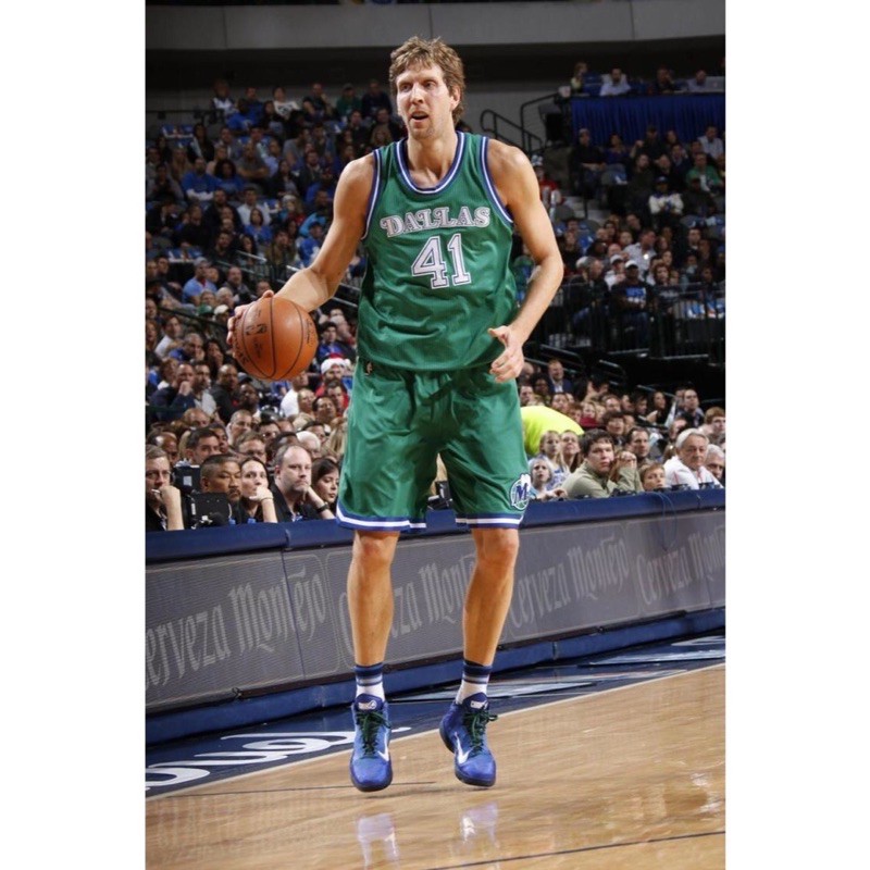 Dirk Nowitzki 諾威斯基 NBA球衣 小牛 復古綠 HWC 復古之夜 Adidas swingman XL號