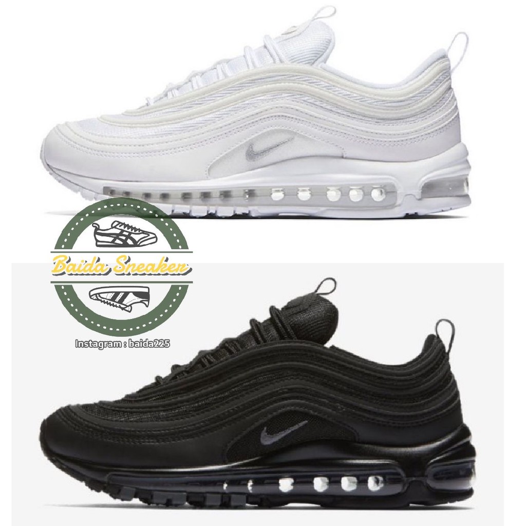 nike air max 97 white and black