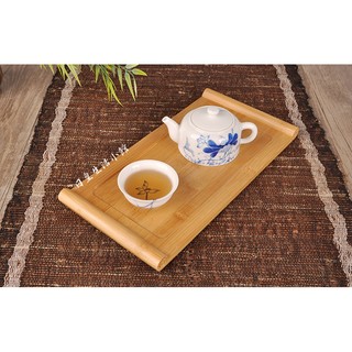 【日皇二館】茶盤 託盤 竹製託盤 長方形茶托 茶具茶道配件 奉茶盤 大號