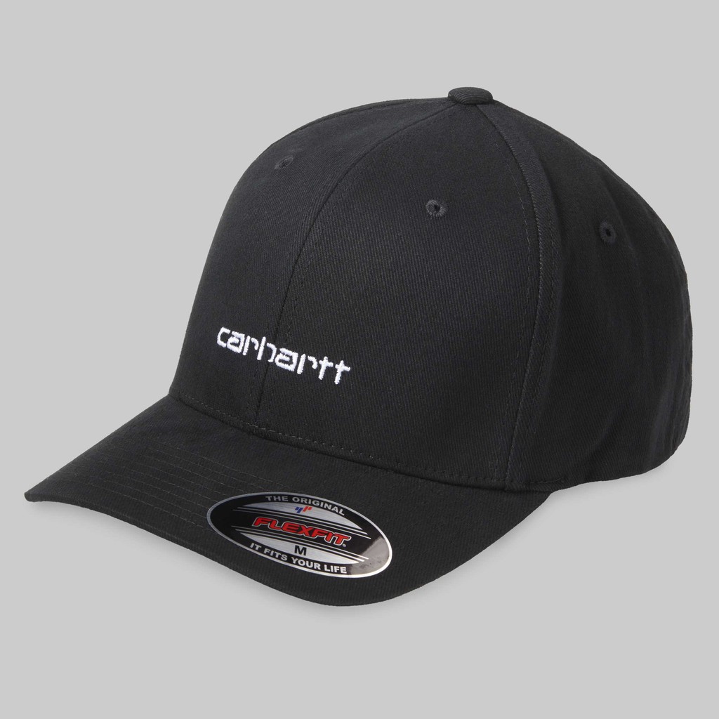 Carhartt wip 電繡字母logo 老帽 I026309 黑色