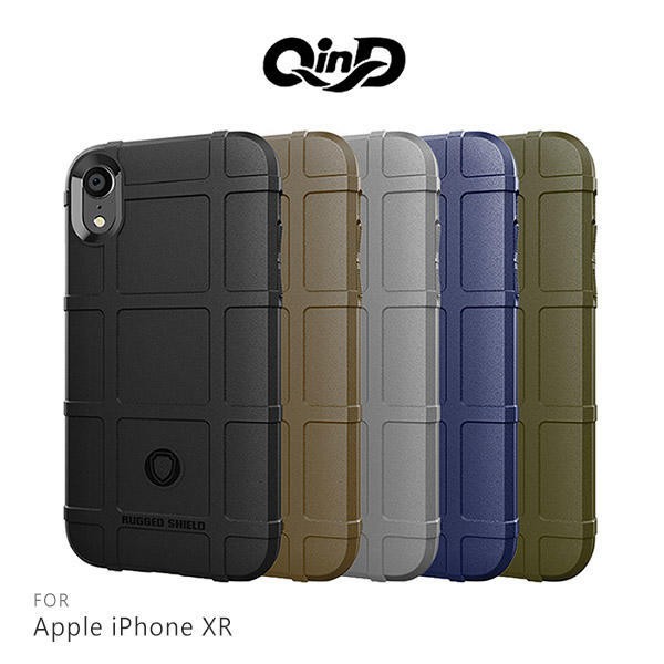--庫米--QinD Apple iPhone XR/ XS MAX 戰術護盾保護套 邊緣全包 減震抗摔 防摔保護殼