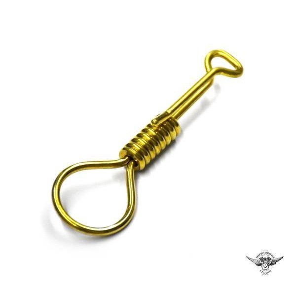 GOODFORIT / Hippodrome Studio Jeff Decker限定款絞刑套索鑰匙圈-全黃銅