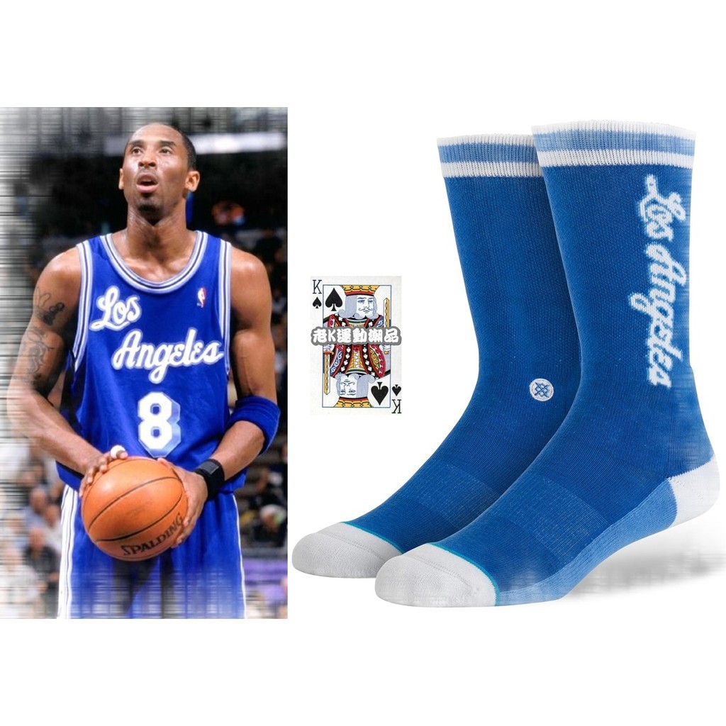 Stance NBA LOS ANGELES LAKERS 復古 草寫籃 襪子 中筒襪 球衣 KOBE老大