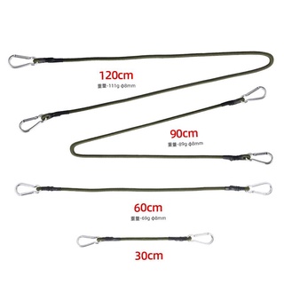 8mm彈力繩/鋁合金登山扣/30cm/60cm/90cm/120cm/彈力繩/彈性繩/帳篷/露營/綁物/