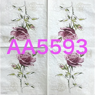 波弟彩繪拼貼/木器彩繪/蝶古巴特餐巾紙/AA5593美麗玫瑰花