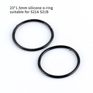 23*1.5mm 黑色矽膠 O 型圈適用於 S21A S21B L21B M21B 手電筒