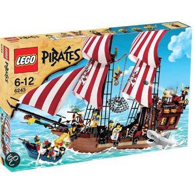 Lego 6243 海盜系列 Brickbeard's Bounty 鬍子海盜船 (二手有書) 4184 4195參考