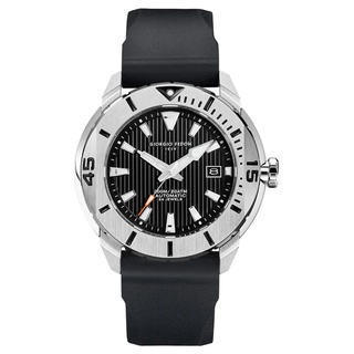 【GIORGIO FEDON 1919】喬治菲登海洋系列200米機械錶-黑 橡膠錶帶47mm(GFCH002)