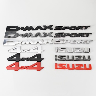 五十鈴 DMAX 徽章貼花更換的 3D 汽車標誌貼紙後行李箱和前格柵 4X4 SPORT D-MAX 標誌