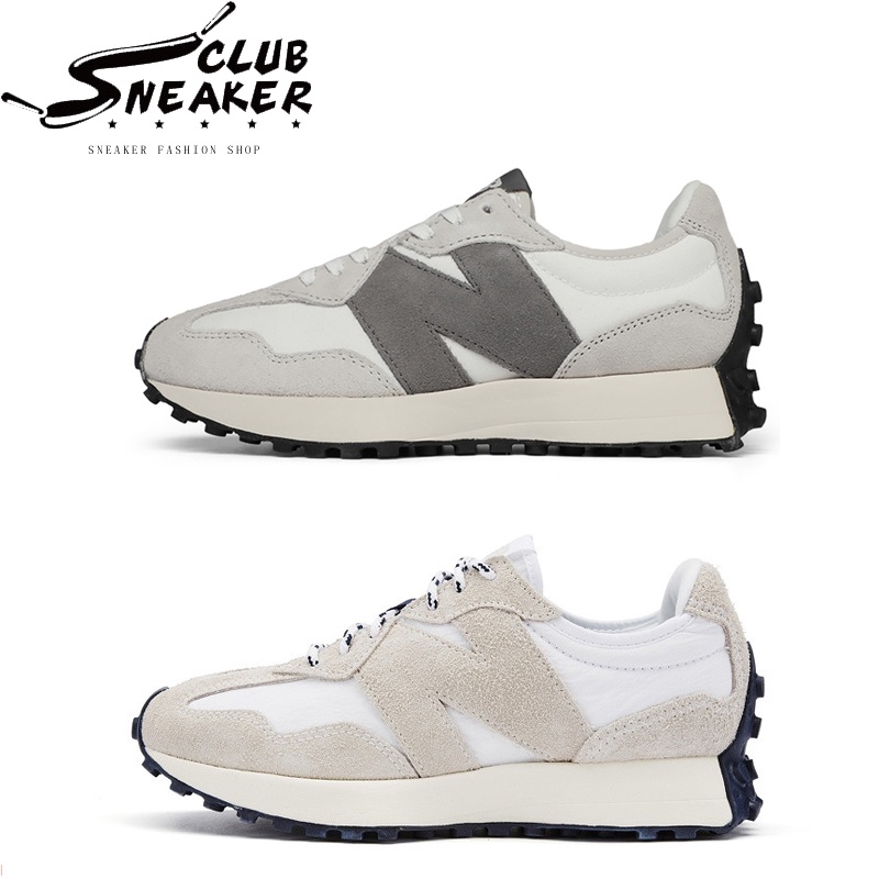 【sneaker_club】New Balance 327 芝麻牛奶 灰白 米白 復古 休閒鞋 MS327WE/RF1
