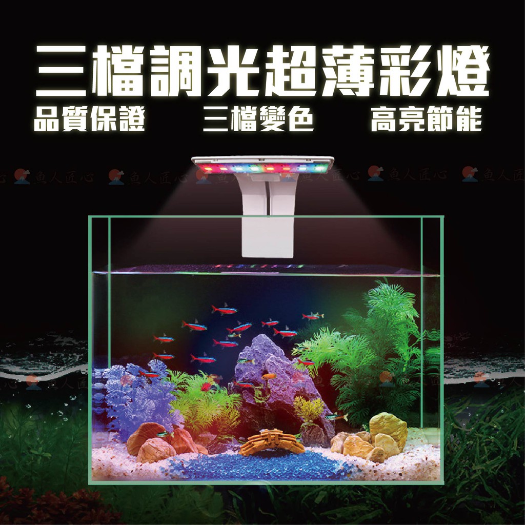 魚匠 超薄led系列 A118水族燈 水草缸 水族夾燈 增艷燈 魚缸 魚缸夾燈 Led夾燈 水族燈 水草燈 全白燈 蝦皮購物