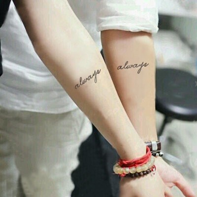 英文always紋身貼紙hc 118 La Tattoo 微刺青貼紙 蝦皮購物