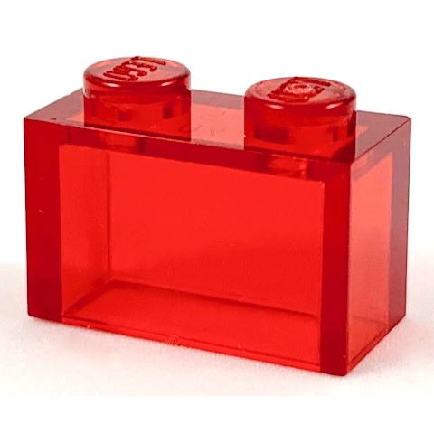 Lego 樂高 透明紅 基本磚 Trans-Yellow Brick 1x2 3004 3065