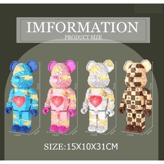 《部分現貨》【熊熊來襲】微型積木🐻暴力熊公仔(會發光)(可代組)🐻