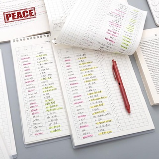 NEW-PEACE 艾賓浩斯遺忘曲線背英語單詞本默寫記憶本考研四級專升本初中便攜