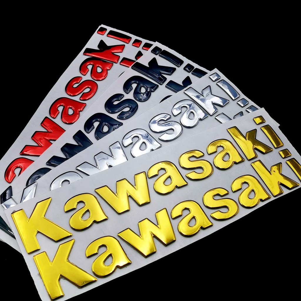 KAWASAKI 摩托車三維貼紙川崎設計帶意大利貼紙側牆貼適用於川崎忍者 250R 300R ZX6R ZX R6 Z1