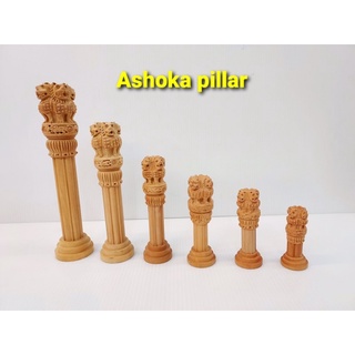 阿育王柱（Ashoka pillar)印度手雕木製品3"~10"#娜娜藏寶閣