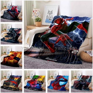 漫威超級英雄蜘蛛俠卡通毛毯兒童動漫法蘭絨床單空調毯宿舍辦公室午睡蓋毯可訂製 A22
