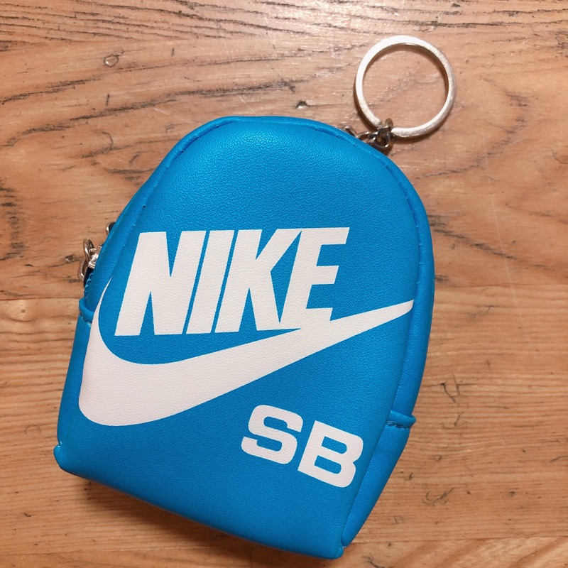 Nike 免費小包包 全新 迷你包 吊飾 天空淺藍 運動品牌 零錢包 發票包