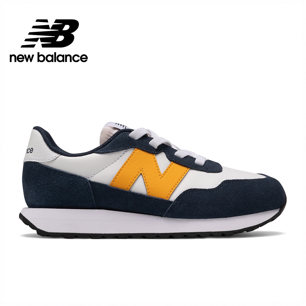 【New Balance】 NB 童鞋_中性_黑黃_GS237NK1-W楦 237