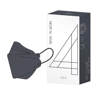 【蝦皮直營特選】CSD 中衛醫療口罩 4D立體酷黑1盒入-鬆緊耳帶(20入/盒)