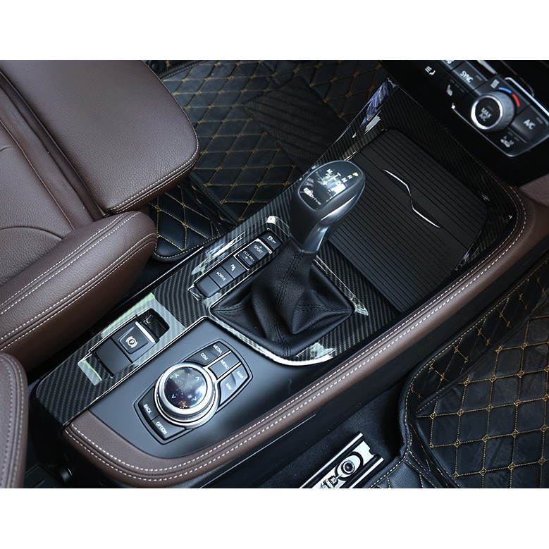 ~歐力斯~寶馬 BMW 16-18年 F48 X1 排檔框 排檔裝飾框 排檔座飾板 中控面板 碳纖維紋 全包式