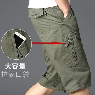 L-5XL 臺灣出貨 日系工裝短褲男 七分褲 寬鬆短褲 大尺碼短褲 休閒短褲 多口袋短褲 工作短褲 潮牌短褲 運動短褲男