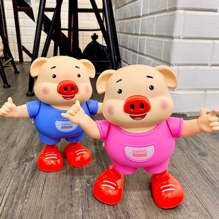 【免運】【嬰幼童益智音樂玩具】網紅抖音海草豬會跳舞的小豬電動小豬唱歌音樂豬寶寶兒童趣味玩具