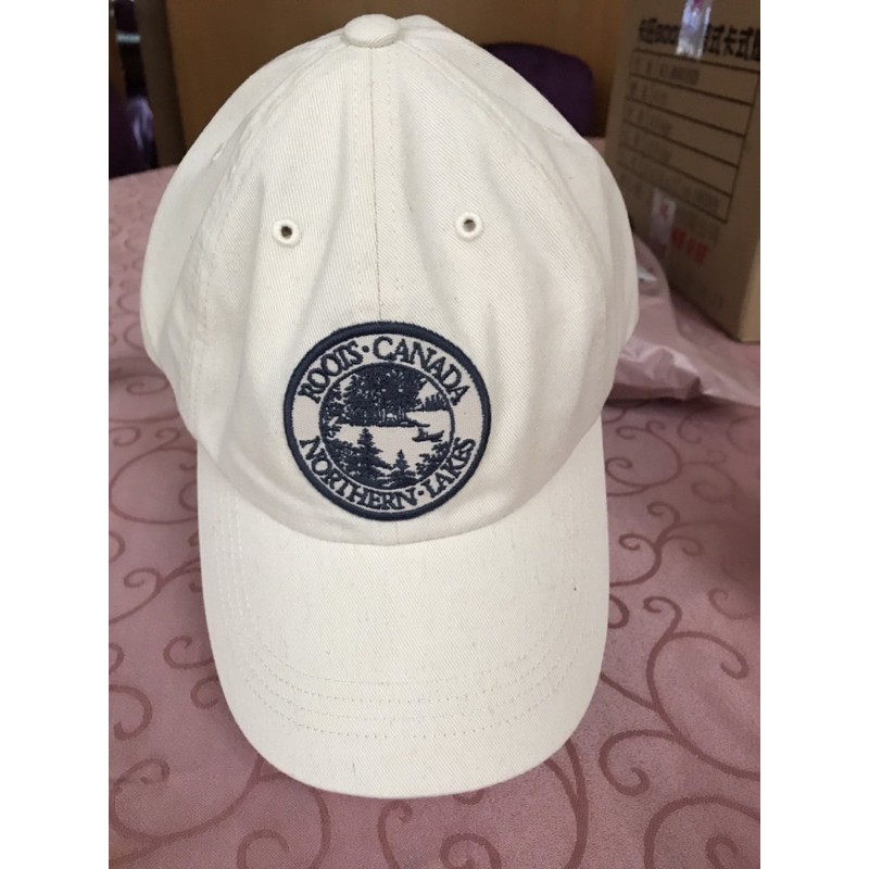 （全新）Roots米白棒球帽🧢