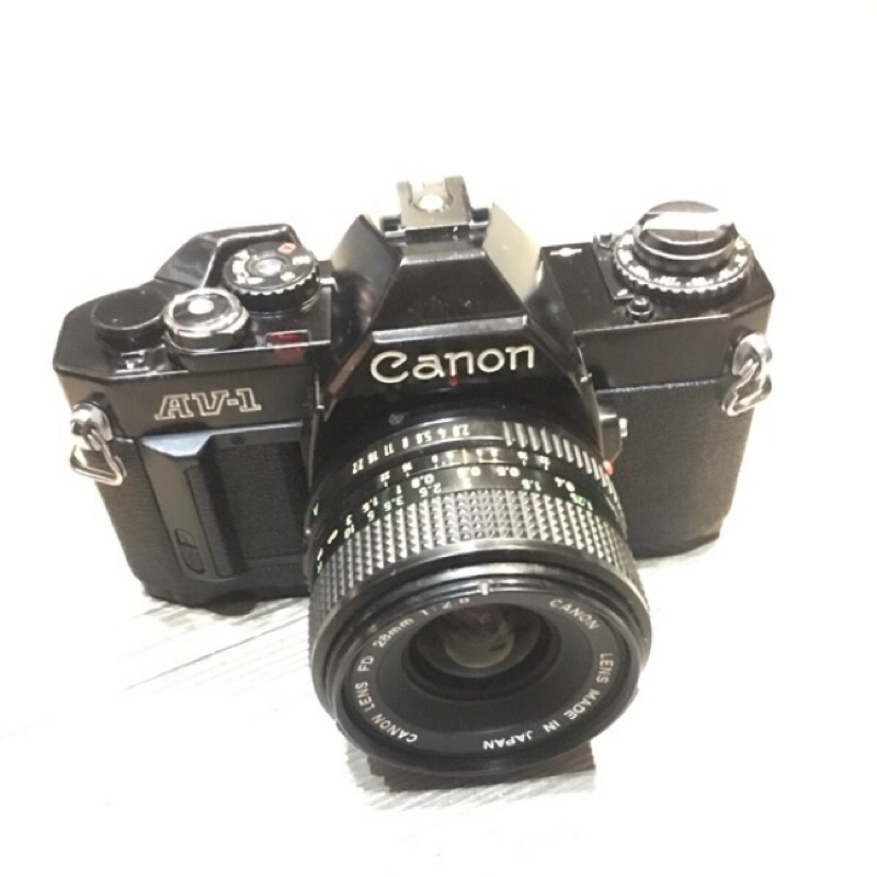 限時廉讓 Canon AV-1 少見黑機 AE-1的姐妹機 含28/2.8鏡頭