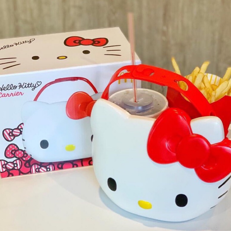 『小蘑菇日本走跳～購』現貨 麥當勞 限定Hello Kitty 萬用置物籃