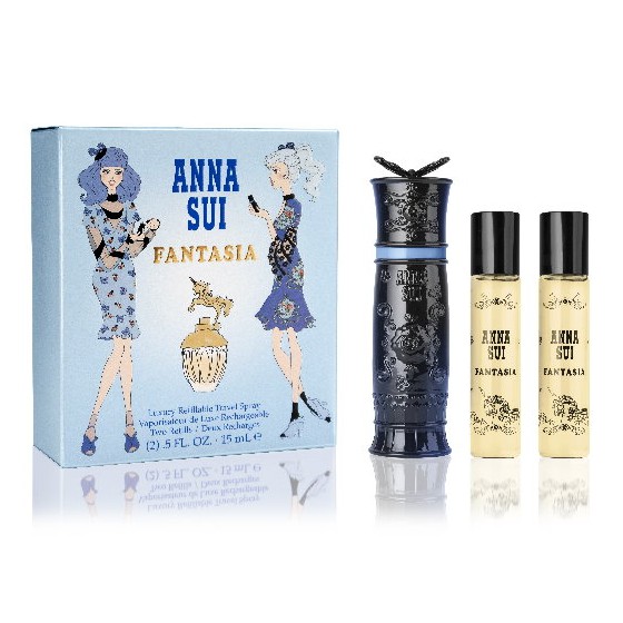 波妮香水♥ Anna Sui Fantasia 安娜蘇 童話獨角獸 香頌隨身瓶禮盒 15ml*2