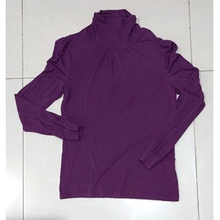 內搭 內衣 高領T恤 長袖T恤 T-SHIRT 深紫色 保暖衣