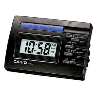 【CASIO】實用貪睡鬧鐘-黑(DQ-541-1)正版宏崑公司貨